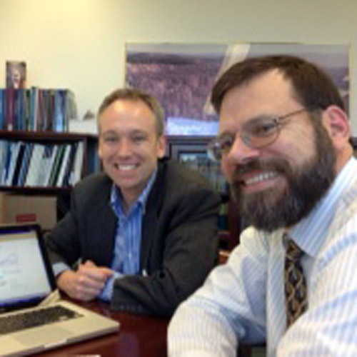 Drew Jones with Jonathan Pershing, lead US State Department climate negotiator