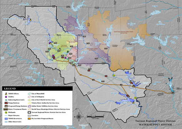 A map of TRWD