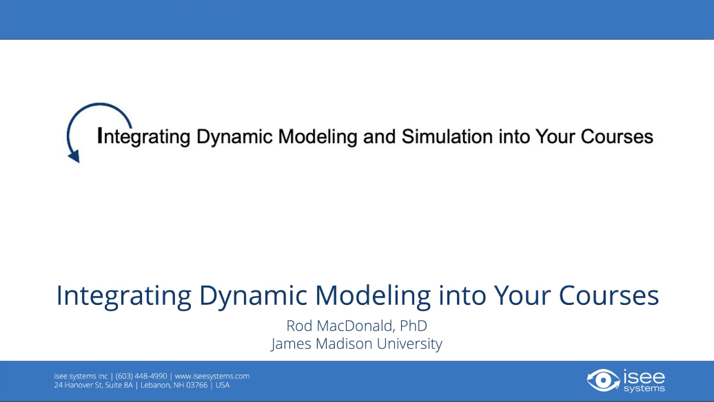 Watch Integrating Dynamic Modeling into Your Courses